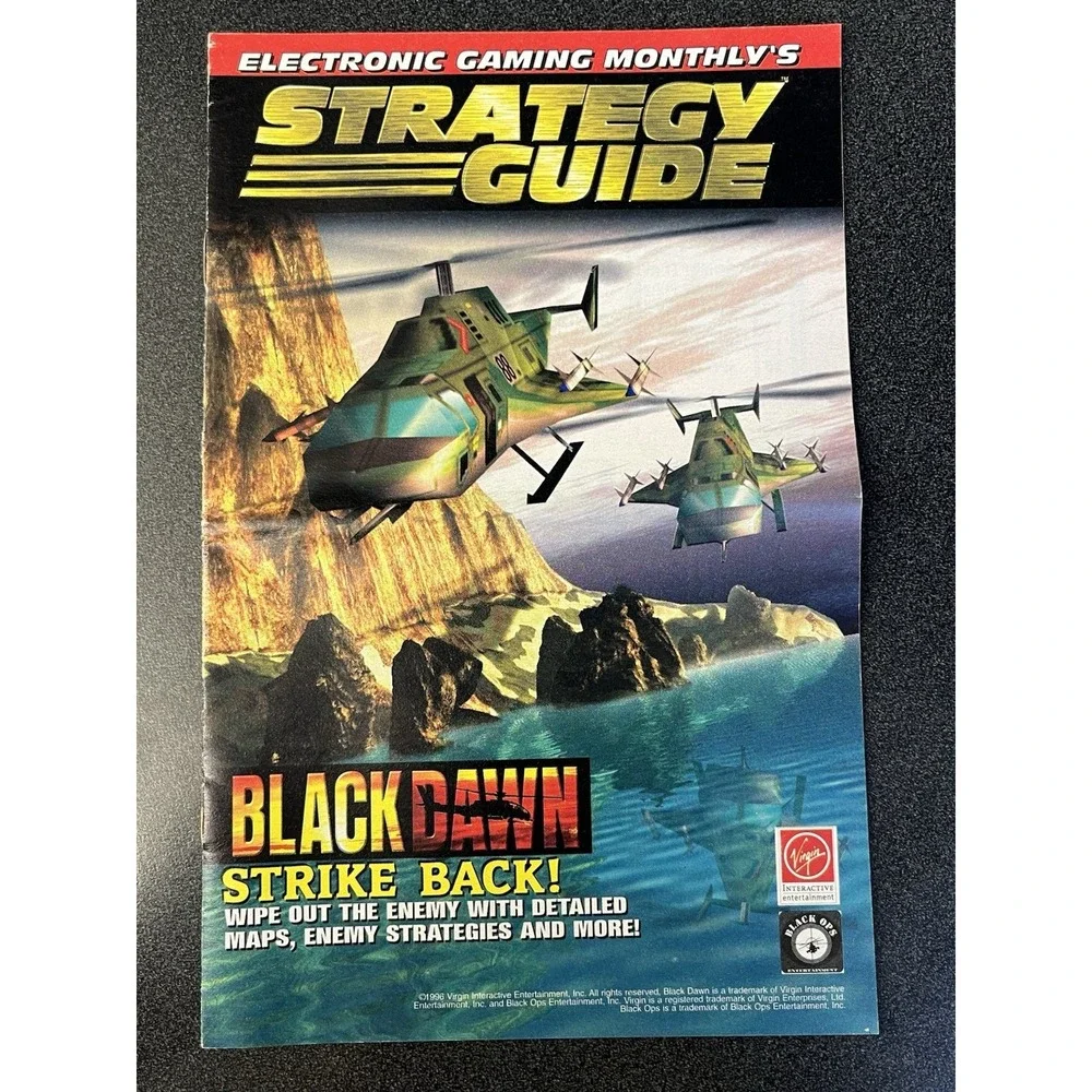 1996 Electronic Gaming Monthly EGM Strategy Guide Black Dawn PlayStation PS1